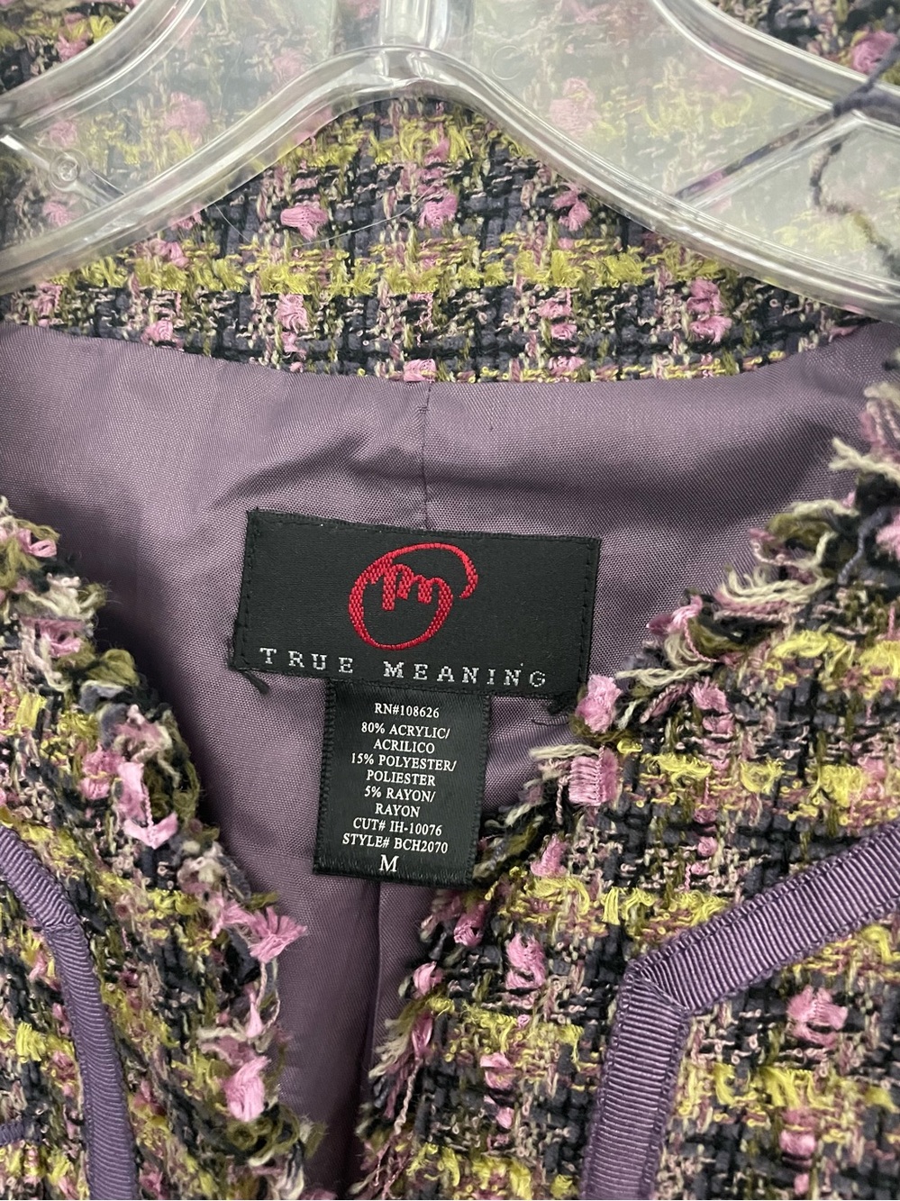 Tweed light weight jacket - Picture 3 of 5